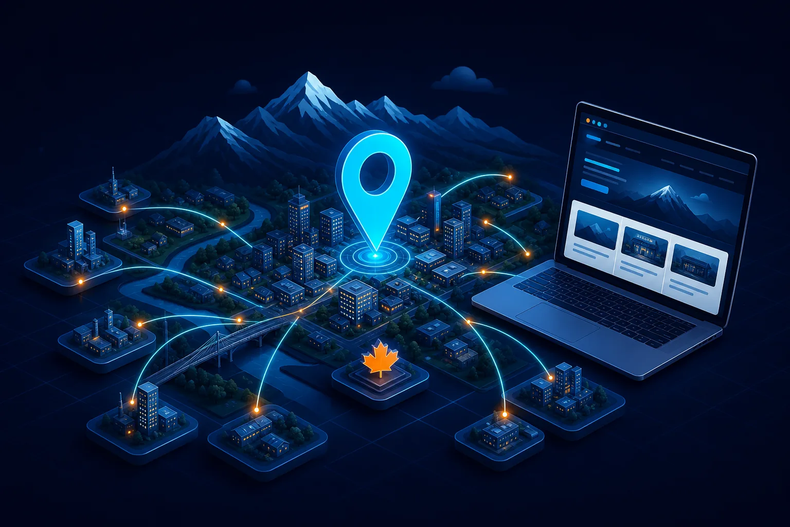 Abbotsford and Fraser Valley map pin highlighting local WordPress support