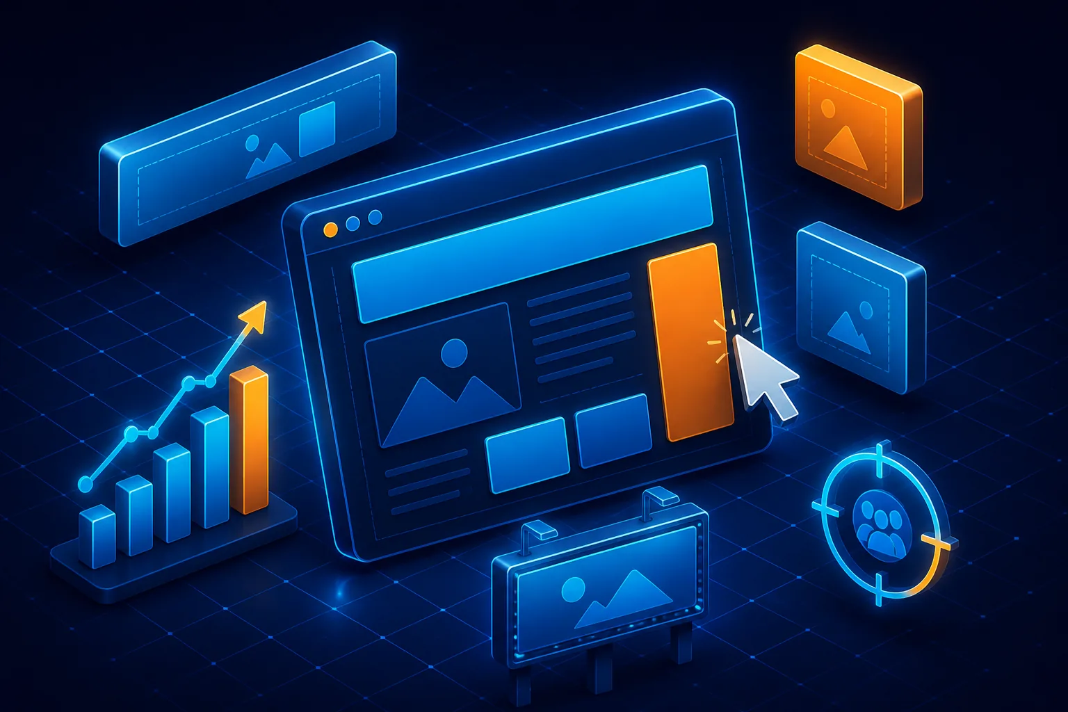 Digital ad and banner design across common display sizes