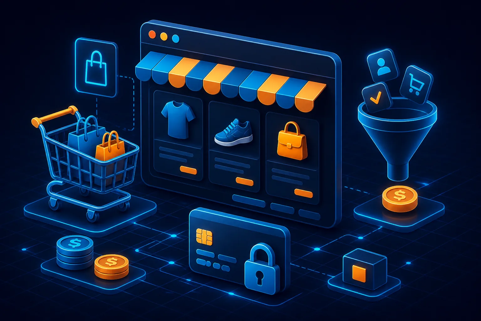 WooCommerce e-commerce storefront with secure checkout and product catalog